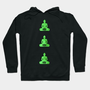 Lotus Trio Green Hoodie